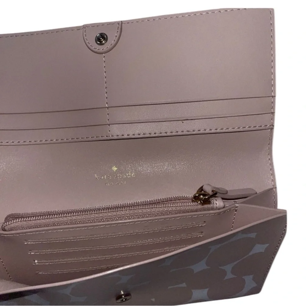 KATE SPADE Mollie Putnam Splodge Cyra Dot Large Flap Wallet